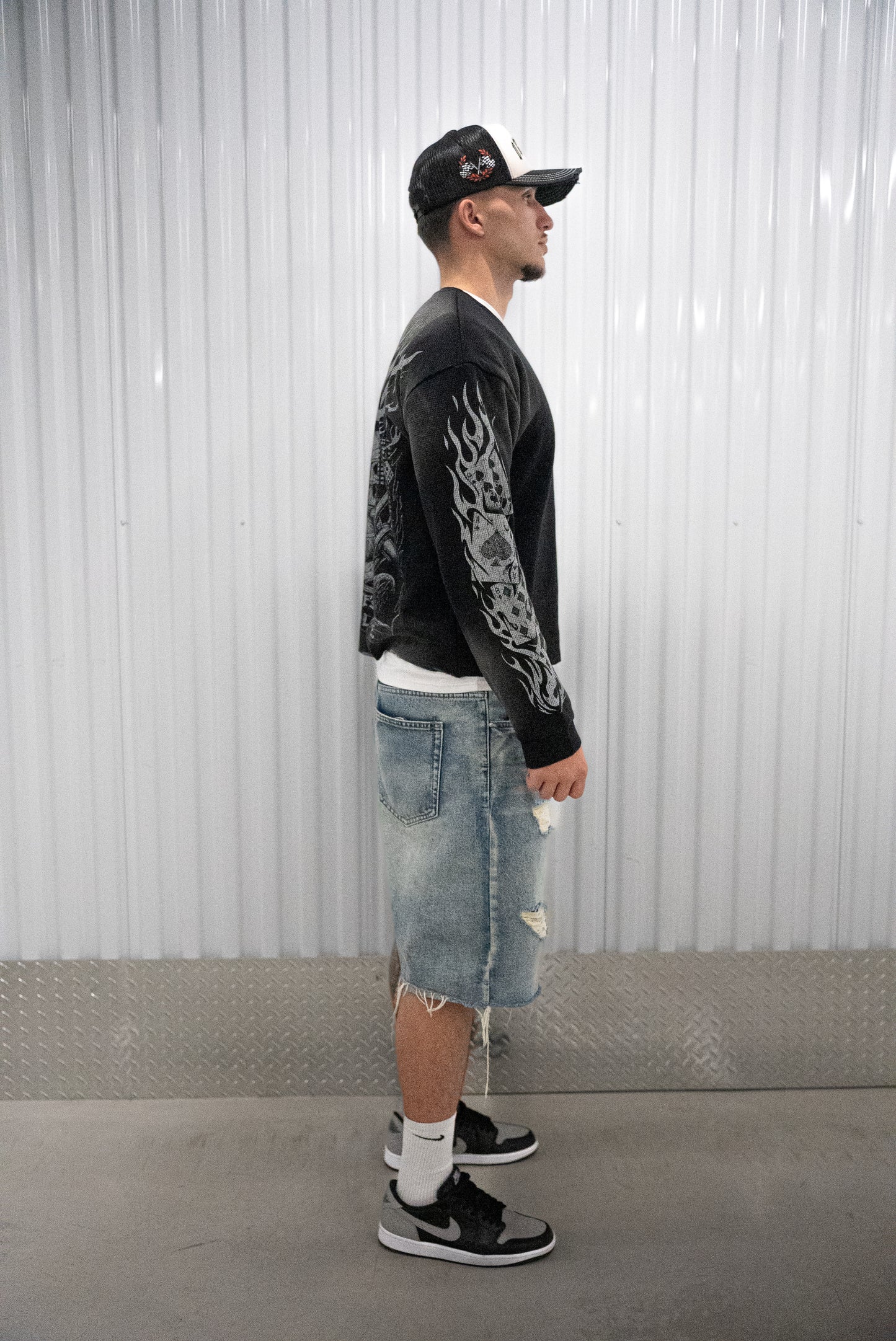 "High Rollers"  Heavyweight Waffle Crewneck