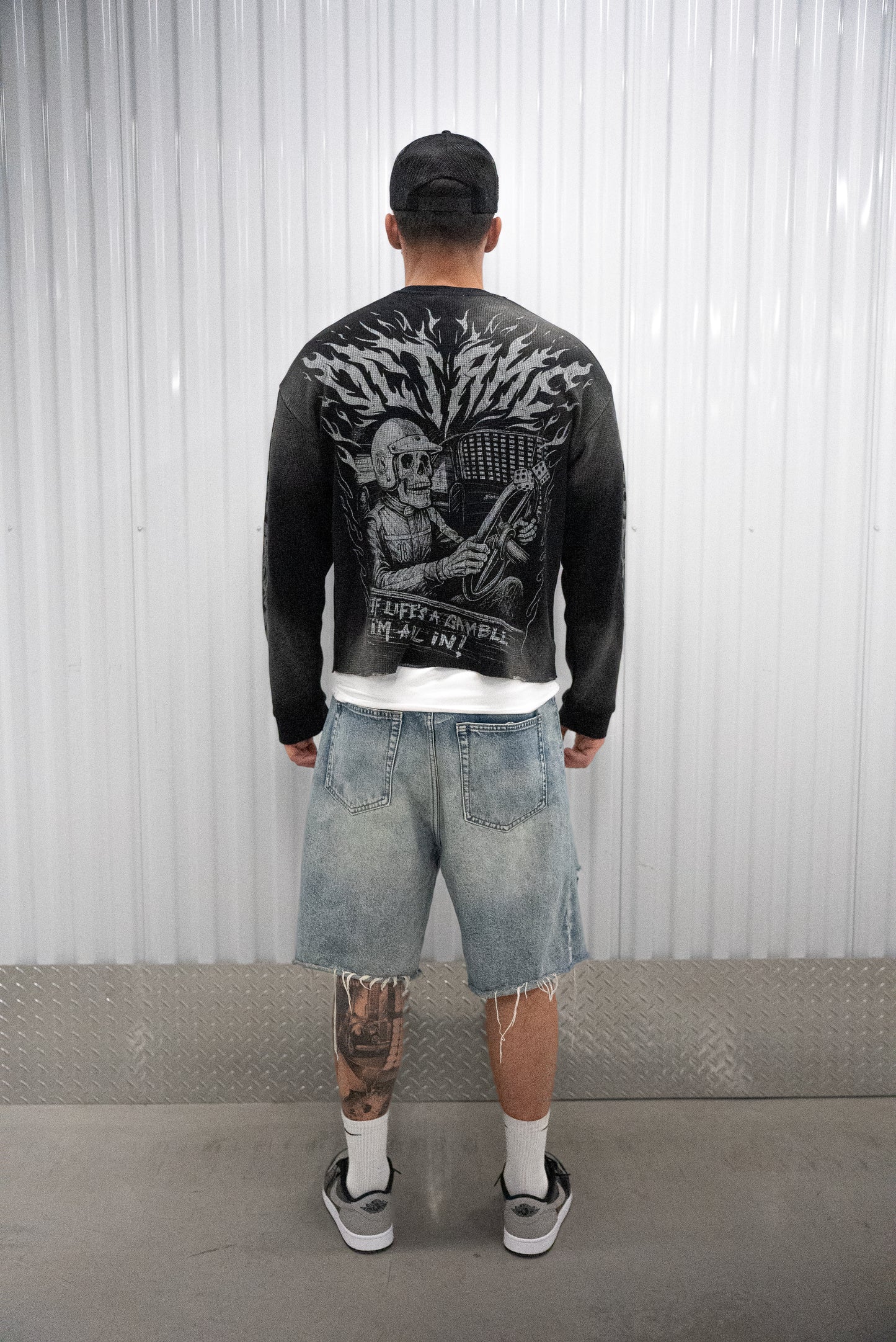 "High Rollers"  Heavyweight Waffle Crewneck