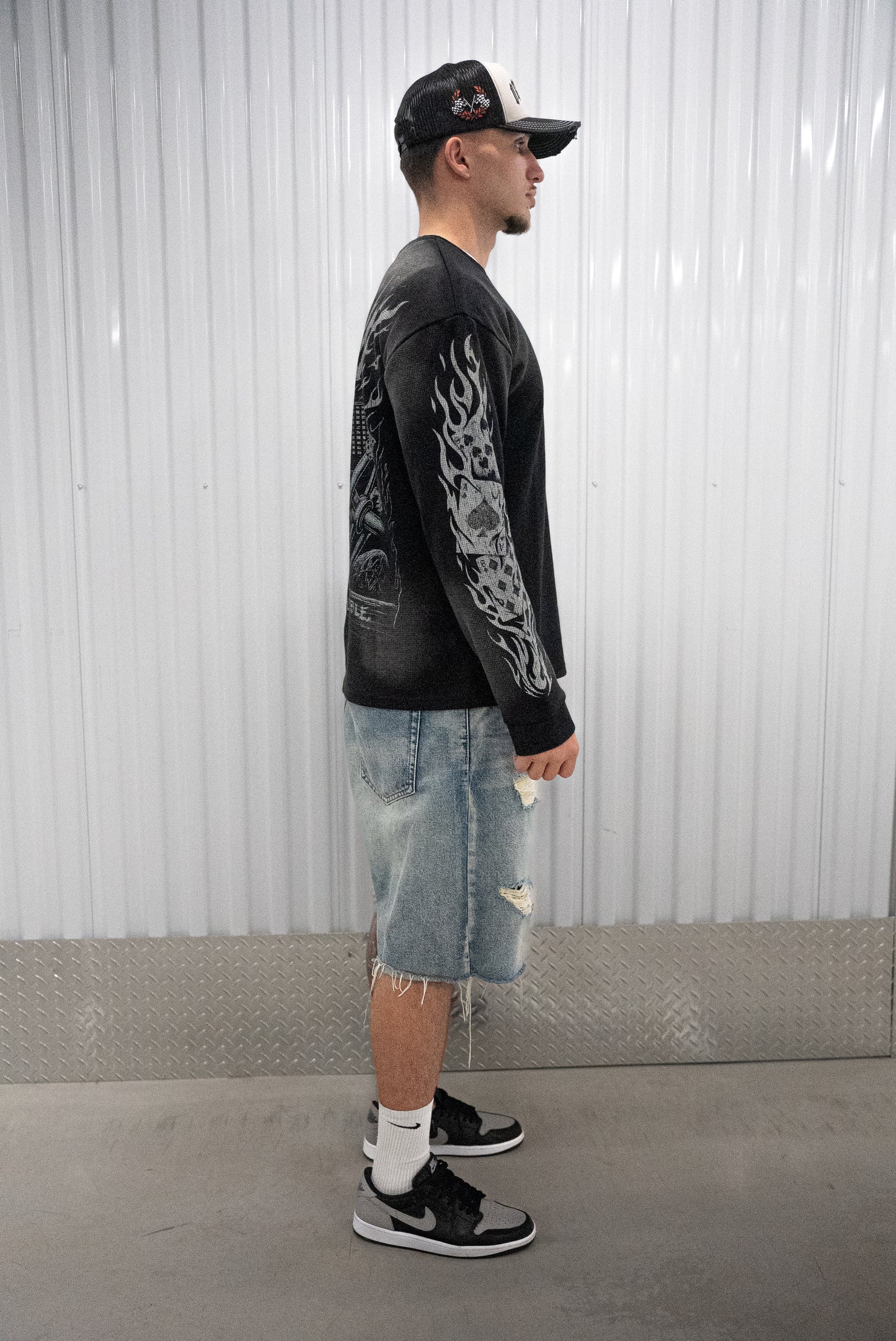 "High Rollers"  Heavyweight Waffle Crewneck