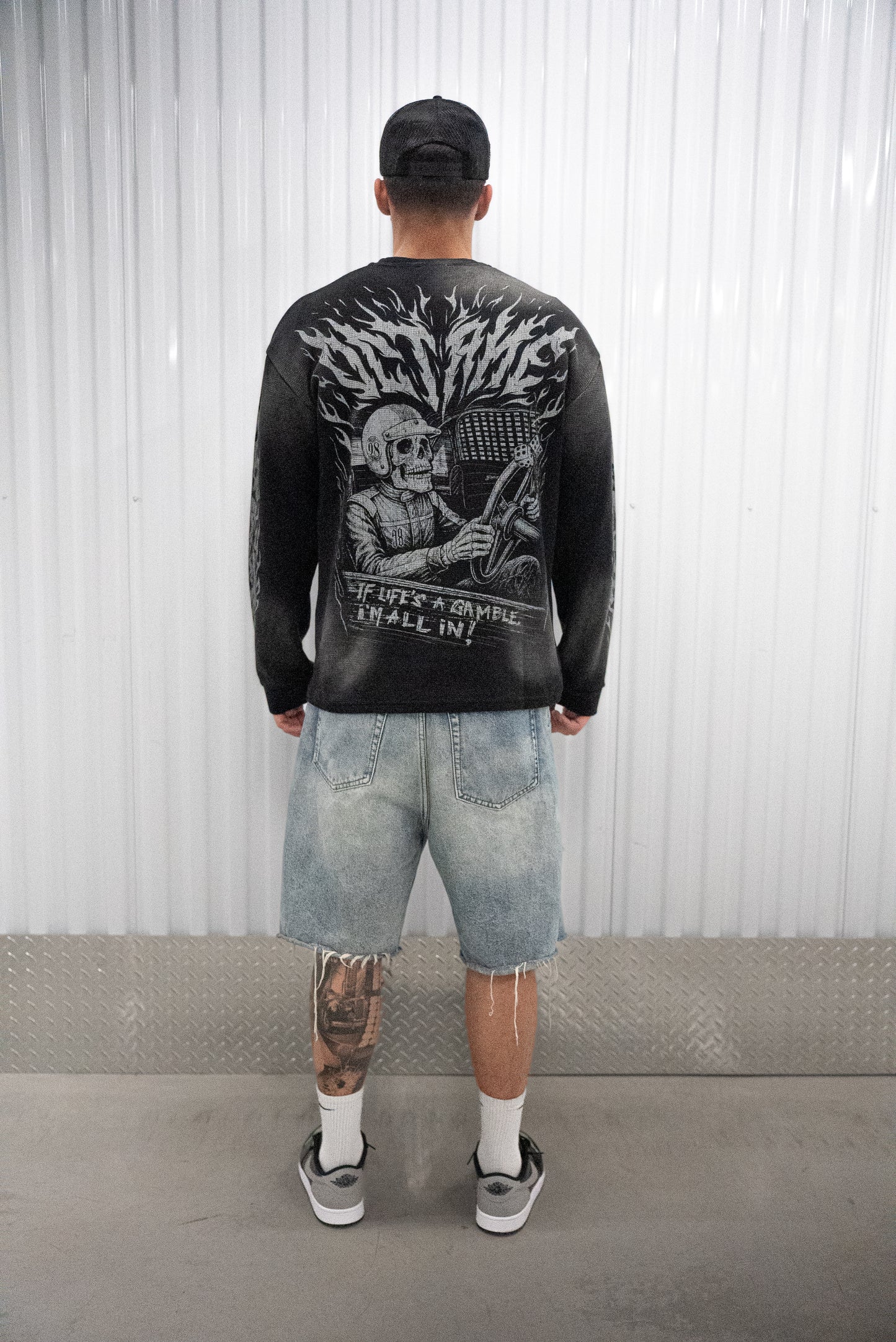 "High Rollers"  Heavyweight Waffle Crewneck