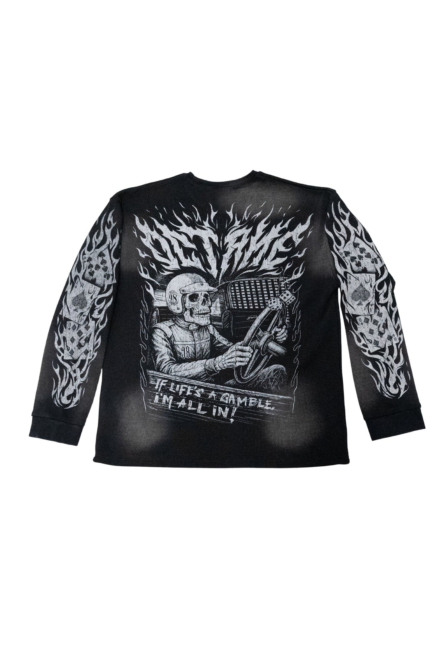 "High Rollers"  Heavyweight Waffle Crewneck